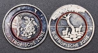 BRD Münzenkonvolut 8 x 5 Euro mit Polymerring
