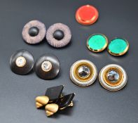 Langani Ohrklipps und Brosche