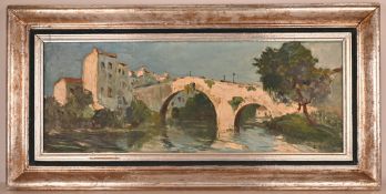 Emile Augier (XX) - Brücke in der Provence