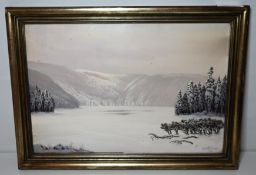 Christian Gotthard Hirsch (1889-1977) - Winterlicher See, 1939.