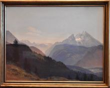 Christian Gotthard Hirsch (1889-1977) - Blick über eine Hügellandschaft, 1935.