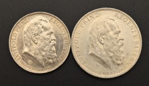 Deutsches Kaiserreich 3 u. 5 Mark 1911