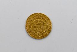 Spanien, 1 Escudo 1792 M MF, Karl IV. Goldmünze
