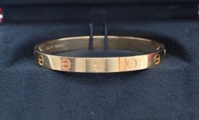 Cartier "Love Armreif" Klassisches Model; Größe 17 cm