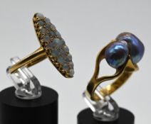Zwei 18 K Ringe