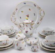 Meissen Streublumen Tee Service