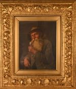 G. Hugo Kotschenreiter (1854 - 1908)  Mann mit Pfeife 1906
