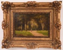 M. Donat (1840-1880) - Waldlandschaft