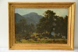 Franz Adam - Kühe auf der Weide