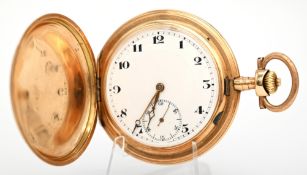 IWC Savonnette „Matching Numbers“ (ca. 1890) – Massivgold 14kt – Guillochiert