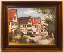 Hanns-Otto Oechsle (1943) - Süddeutsche Fachwerkstadt, 1992.