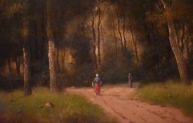 M. Donat (1840-1880) - Waldlandschaft