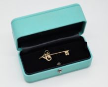 Tiffany & Co. 18K/750er. Gelbgold, Fleur de Lis-Schlüsselanhänger
