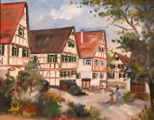 Hanns-Otto Oechsle (1943) - Süddeutsche Fachwerkstadt, 1992.