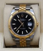Rolex Datejust 41 Stahl Gelbgold Automatik Armband Jubilé 41mm Ref.126333 Bj. Dez. 2023 Box Pap. Ful