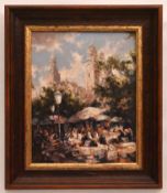 Herman J. Wallrap (1923 - 1989) -  Biergarten in München