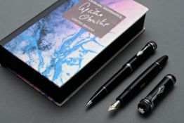 Montblanc Schreibset "Meisterstück Agatha Christie", Füllfederhalter und Drehkugelschreiber, schwar