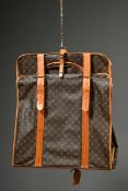 Louis Vuitton Kleidersack in Monogram Canvas mit messingfarbener Hardware, hellem Rindsleder Besatz