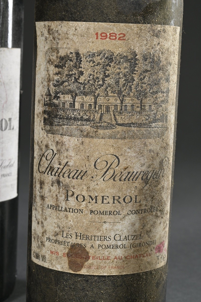 5 assorted bottles of red wine, France, Bordeaux: 1x Château La Tour à Pomerol, 1982, 0.75l, 1x Châ - Image 3 of 8