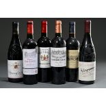 6 assorted bottles of red wine: 1x Rupert & Rothschild, Baron Edmond, 2001 vintage, South Africa,  