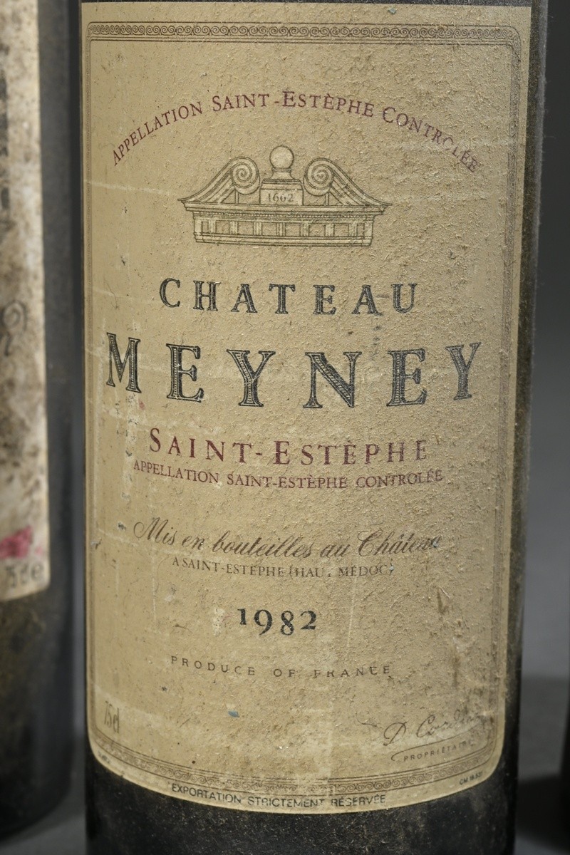 5 assorted bottles of red wine, France, Bordeaux: 1x Château La Tour à Pomerol, 1982, 0.75l, 1x Châ - Image 4 of 8