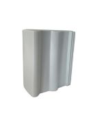 Schlichte, weiße Vase, Rosenthal-Studio-Linie, die unter dem Namen "BRAAS" bekannt ist.