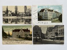 72 Postkarten Konstanz, Sammelschwerpunkt 'Architektur', ab 1900 aufwärts, 20er und 30er Jahre