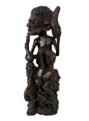 Afrikanische Holzfigur, Höhe 45cm.