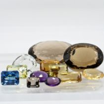 12 different coloured stones, total approx. 2199.75 ct