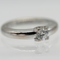 Solitaire ring with brilliant-cut diamond approx. 0.36 ct, Cartier, Paris, dated 1998
