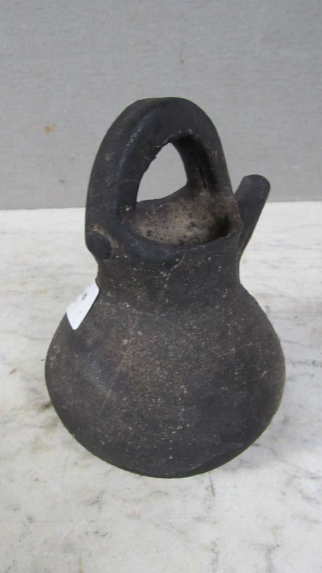 Antikes Keramikgefäß Kanne ca.14cm - Bild 3 aus 5