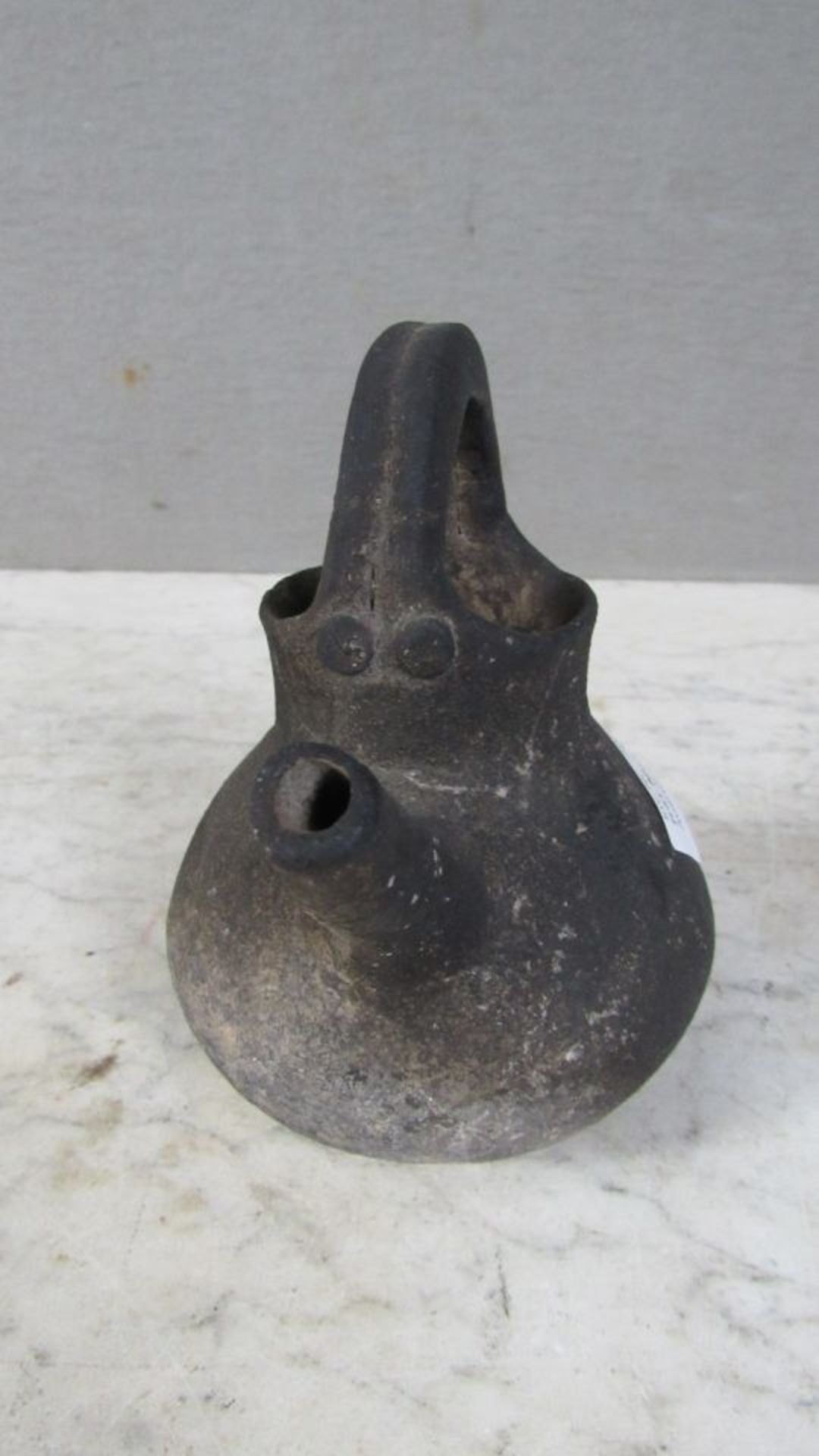 Antikes Keramikgefäß Kanne ca.14cm - Bild 2 aus 5