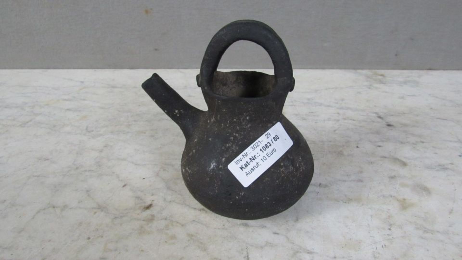Antikes Keramikgefäß Kanne ca.14cm