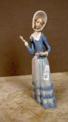 Porzellanfigur Hersteller Lladro Dame