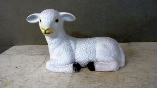 Keramikfigur Schaf Lamm ca.49cm