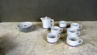 Kaffeegeschirr Kaffee HAG Werbung für