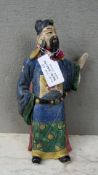 Skulptur asiatisch farbig staffiert