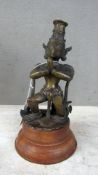 Bronze Skulptur wohl asiatisch auf