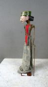 Asiatische Marionette Handpuppe auf