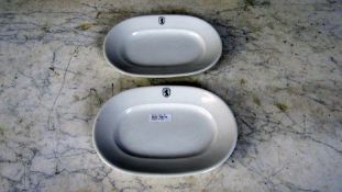 2 Porzellan Servierplatten Teller