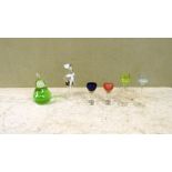 Konvolut Glas 6 teile Gläser großes