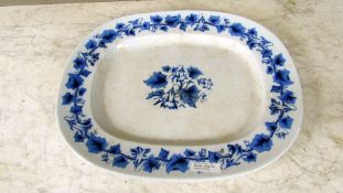 Antike Porzellan Fleischplatte England