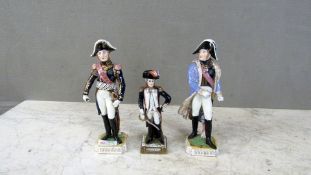 3 Porzellanfiguren bestoßen 23 +30cm