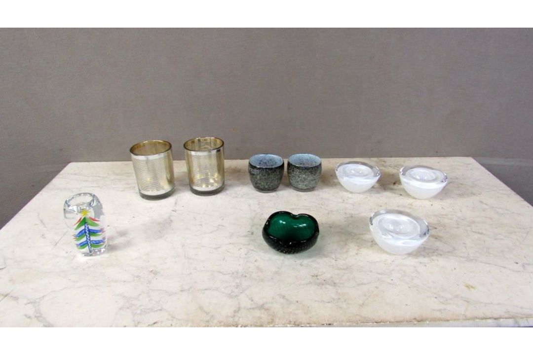 Konvolut Glas Briefbeschwerer Schalen - Bild 1 aus 9