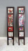 2 asiatische Wandbilder beidseitig