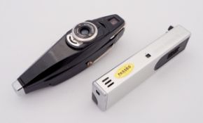 2 Kameras: Secam, Stylophot, 1955-1960 & Nikkoh Co. Ltd., Supra Photolite, um 1981
