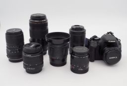Canon EOS 600D mit 7 Wechselobjektiven