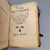 HOFMEISTER, Johannes: Tomus secundus continens homilias f. Ioannis Hofmeisteri ..