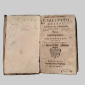 COLER, Christoph: C. Sallustii Crispi historiae Romanae principis opera cum fragmentis
