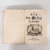 HEUMANN, Johann: Geist der Gesetze der Teutschen